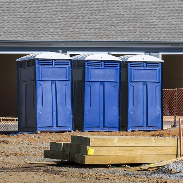 what is the expected delivery and pickup timeframe for the portable toilets in Victoria